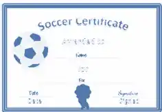 Free Download PDF Books, Certificate of Soccer Achievement Template