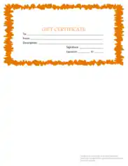 Sports Jewelry Gift Certificate Template