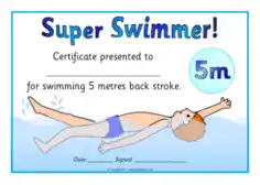 Sports Kid Swimming Certificate Template