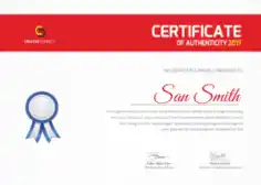 Editable Certificate of Authenticity Template