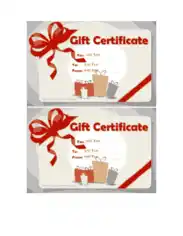 Free Download PDF Books, Free Blank Gift Certificate Template