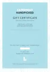 Free Download PDF Books, Handpicked Gift Certificate Template