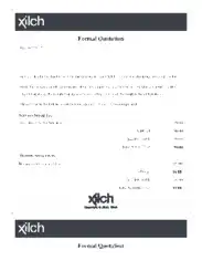 Formal Service Provider Quotation Template