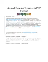 Free Download PDF Books, Quotation for Service Proposal Template