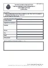 Free Download PDF Books, Service Quotation Request Form Template