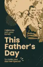 Free Download PDF Books, Fathers Day Celebration Poster Template