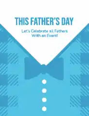 Free Download PDF Books, Fathers Day Event Flyer Template