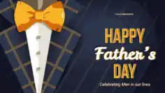 Happy Fathers Day Card Simple Template