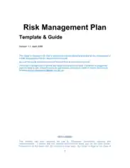 Risk Management Plan Guide Template