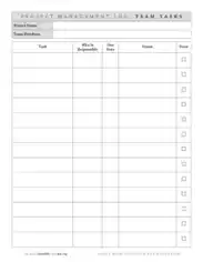 Free Download PDF Books, Log Sheet For Project Management Template