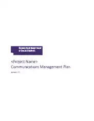 Free Download PDF Books, Project Communication Management Plan Sample Template