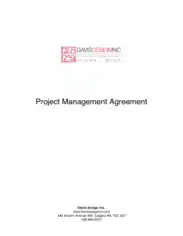Free Download PDF Books, Project Management Contract Template