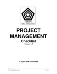 Project Management List Sample Template