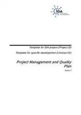 Free Download PDF Books, Project Management Quality Plan Template