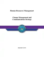 HR Change Management and Communication Strategy Plan Template
