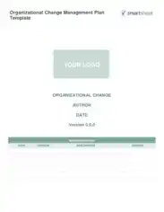 Free Download PDF Books, Organizational Change Management Plan Template