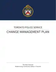 Police Change Management Plan Sample Template
