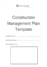 Free Download PDF Books, Construction Management and Operational Plan Example Template