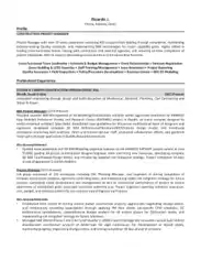 Free Download PDF Books, Construction Project Manager Resume Template