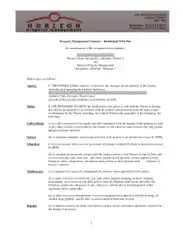 Property Contract Management Template