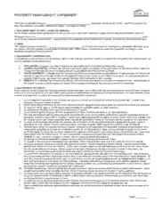 Printable Property Management Agreement Contract Template