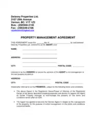 Free Download PDF Books, Property Management Agreement Form Template