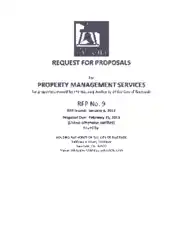 Request For Proposal for Property Management Services Template