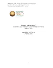 Request For Proposal Property Management Template