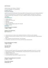 Assistant Property Management Resume Template