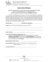 Back to School Event Proposal Template