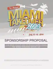 Pool Party Event Proposal Template