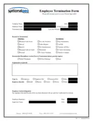 Free Download PDF Books, Employee Termination Form Template