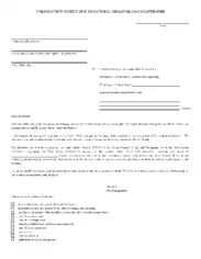 Rental Agreement Termination Notice Letter Due to Catastrophe Template