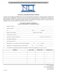 National Appeal Letter of Intent Template