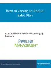 How to Create an Annual Sales Plan Template