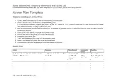 Marketing Action Plan Template