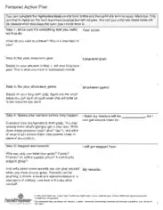 Personal Action Plan Pdf Template