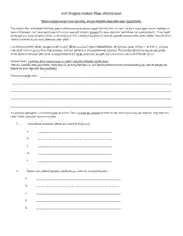 Project Action Plan Printable Template