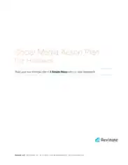Free Download PDF Books, Social Media Action Plan Template