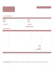 Free Download PDF Books, Printable Blank Invoice Template