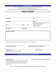 Accounting Service Business Invoice Sample Template