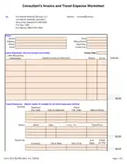 Free Download PDF Books, Business Consultant Invoice Template