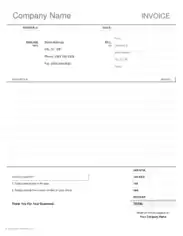 Free Download PDF Books, Business Invoice Receipt Template