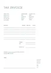 Tax Business Invoice Template