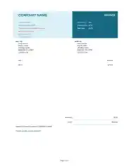 Free Download PDF Books, Simple Cash Invoice Template