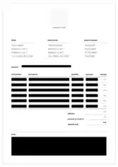 Editable Cleaning Service Invoice Template