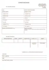 Commercial Export Invoice Free Template