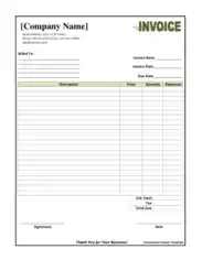 Free Download PDF Books, Commercial Invoice Template