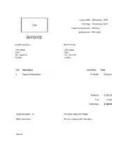 Free Download PDF Books, Commercial Invoice Word Template