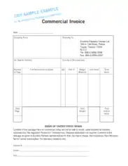Free Download PDF Books, Simple Commercial Sales Invoice Template